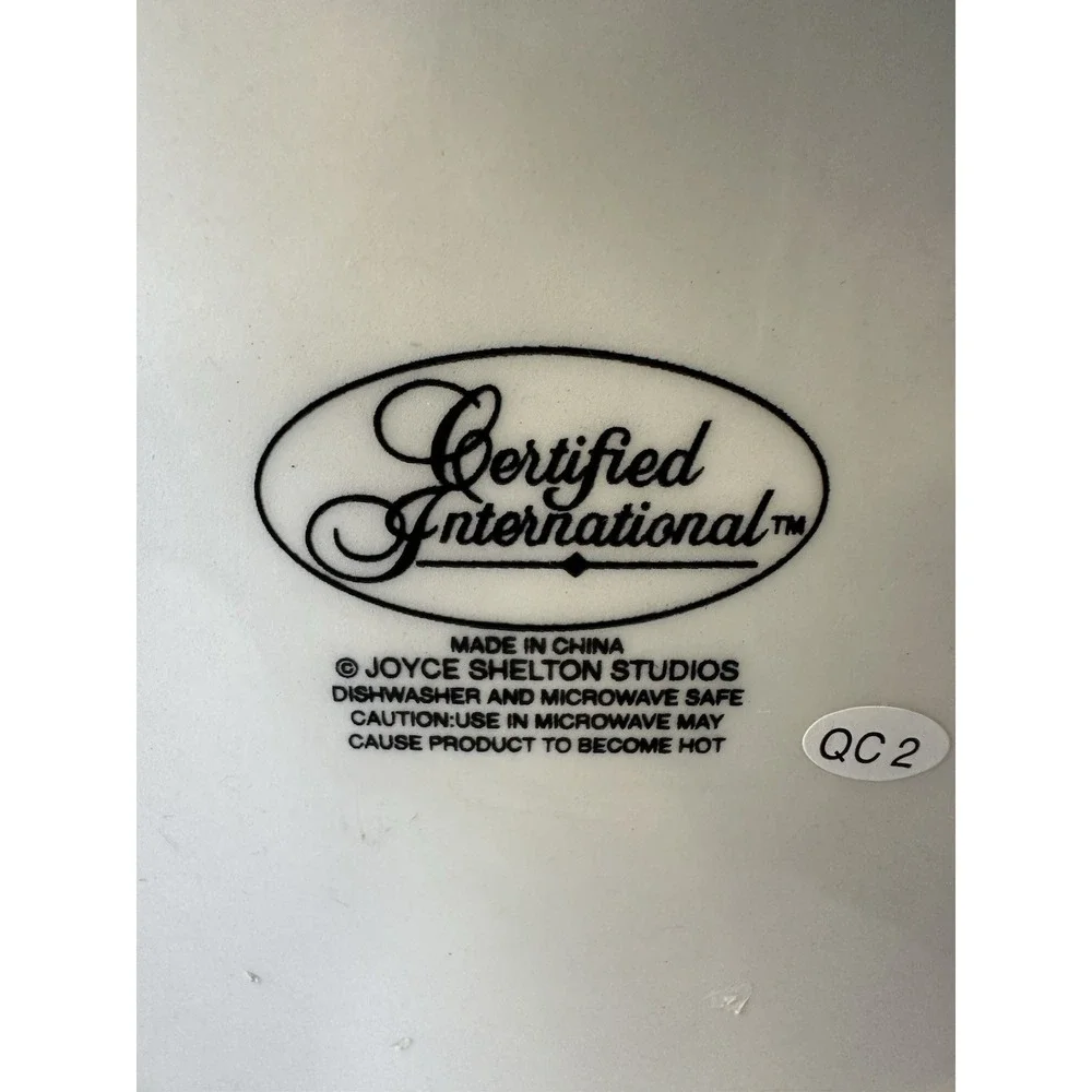 Certified International Salad Plate Classic Rose by Joyce Shelton 8.5